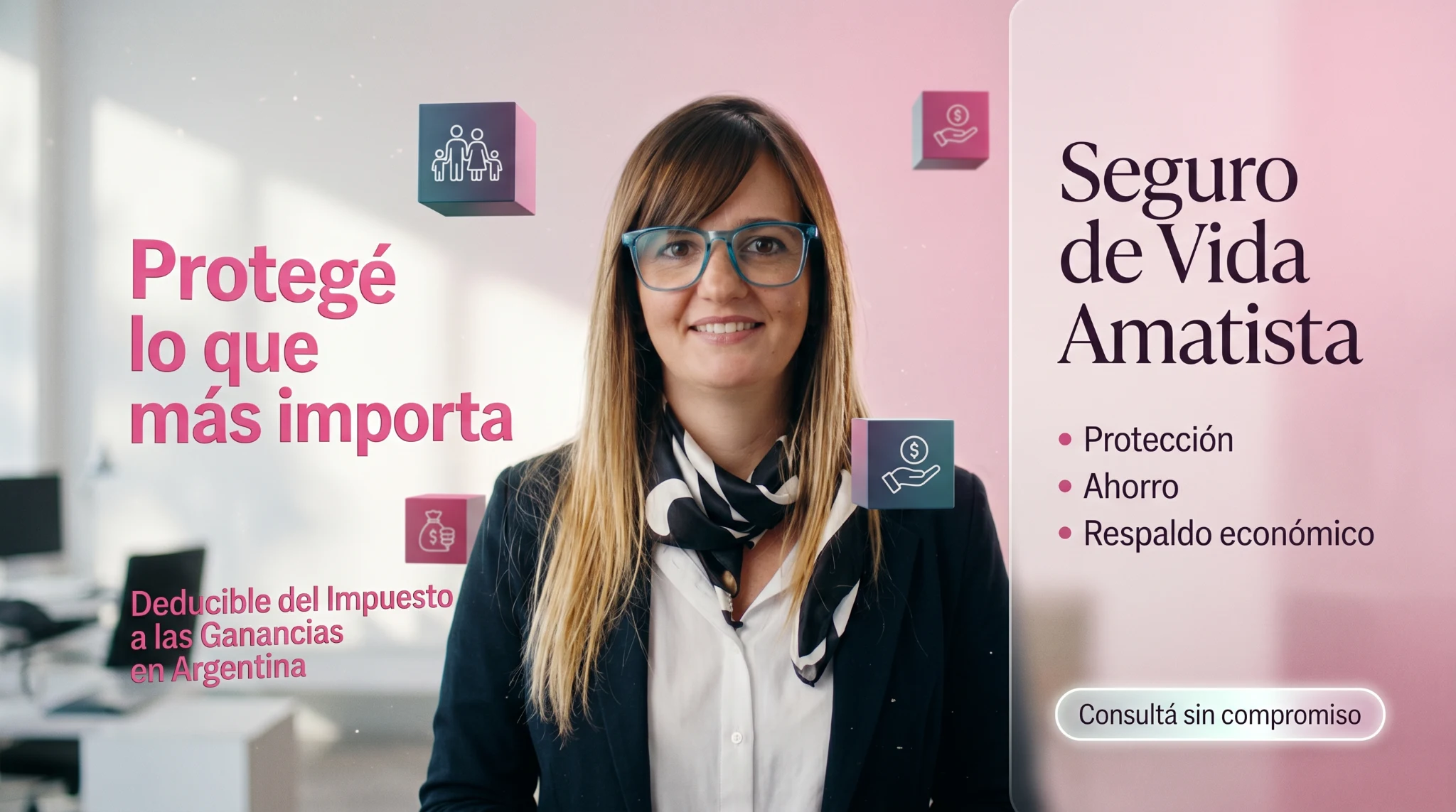 Pieza de campaña de seguro de vida para Nadia Garavano